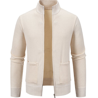 Cevori Full Length Zip-Up Cardigan with Pockets