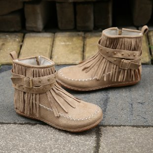 Trendy Fringe Strap Ankle Boots for Women - BritishElegance