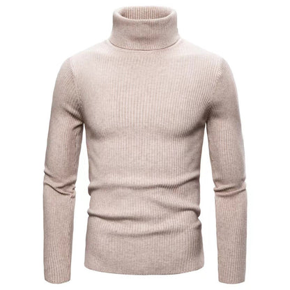 Cevori Turtleneck Style Rib Knit Jumper