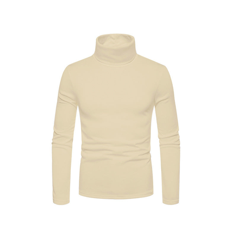 Men’s Form Fitting Soft Knit Turtleneck Top