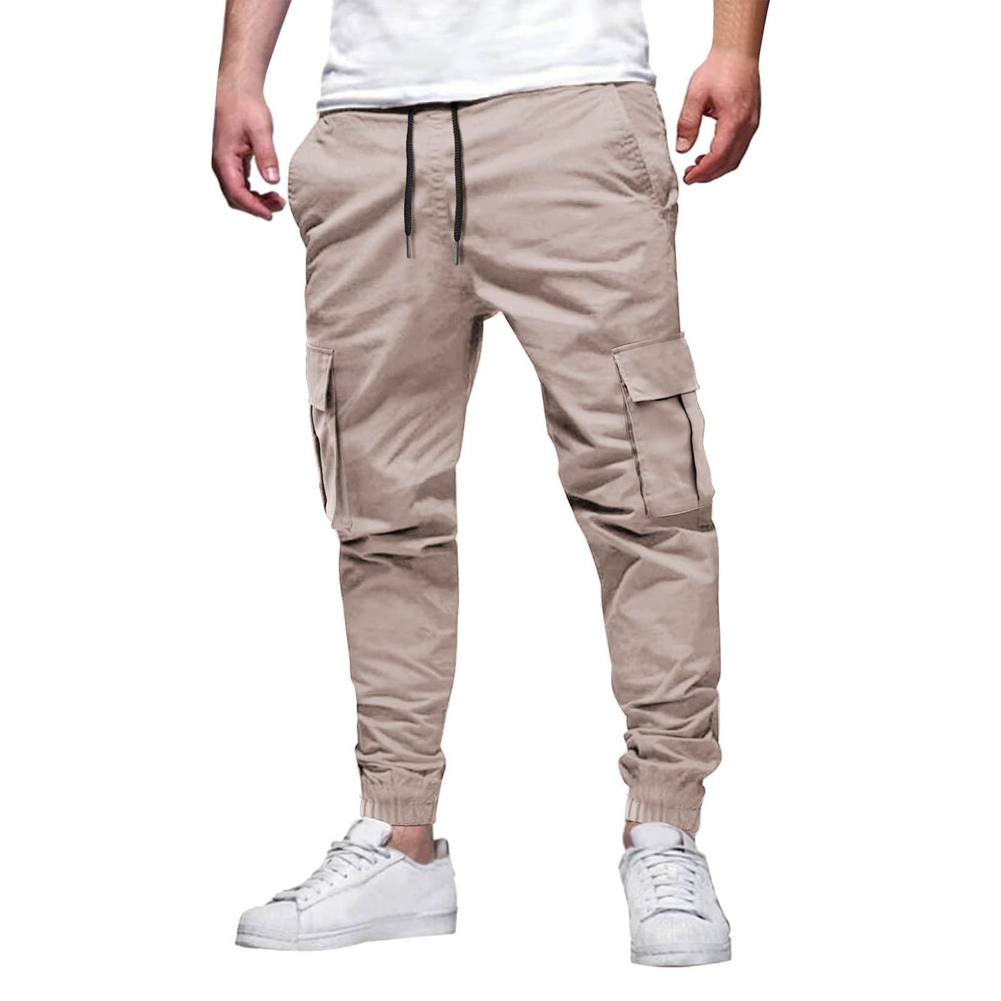 Men's Athletic Fit Jogger Pants with Stretch Waistband