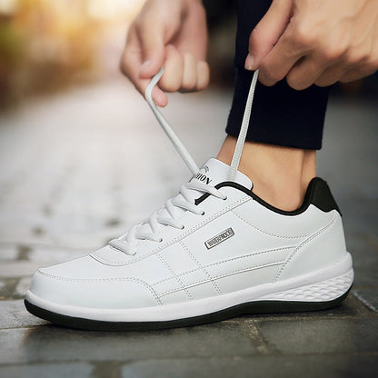 Men's Casual Lace-Up Sneakers with Cushioned Grip Sole