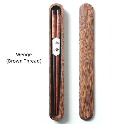 Traditional Wooden Chopsticks Set in Gift Box