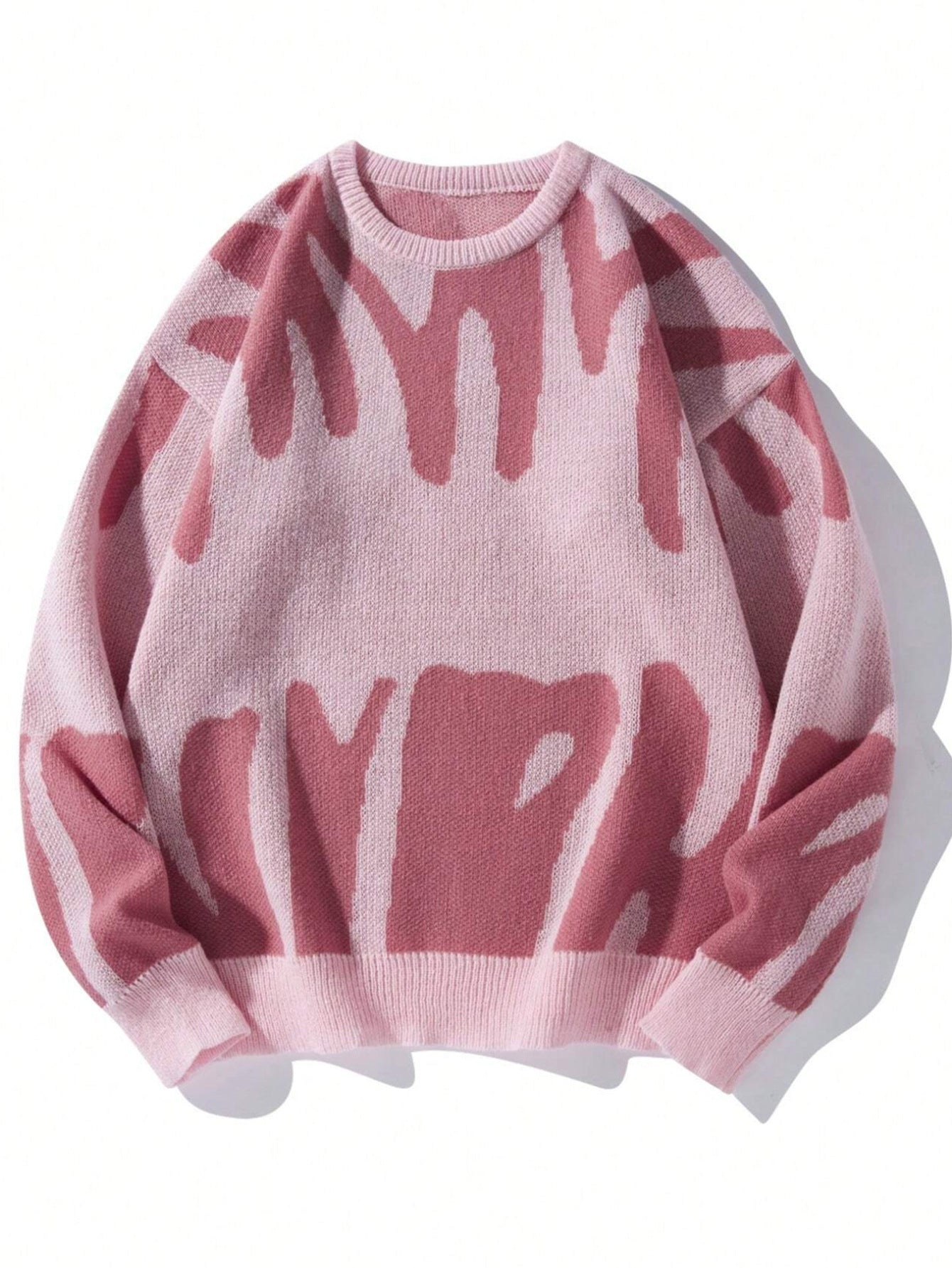 Relaxed Fit Graphic Crew Neck Sweater