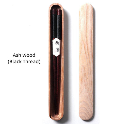 Traditional Wooden Chopsticks Set in Gift Box