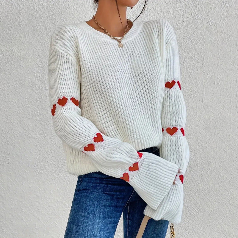 Soft Green Women's Casual Crew Neck Sweater - BritishElegance