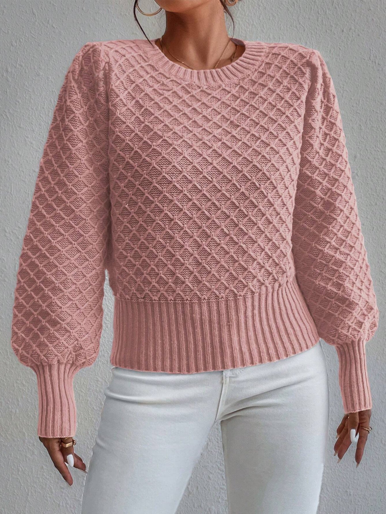 Soft Knit Women's Crew Neck Sweater - BritishElegance