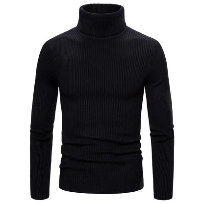 Cevori Turtleneck Style Rib Knit Jumper