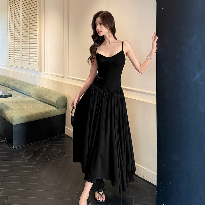 Boho Chic Flowy Maxi Halter Dress - BritishElegance