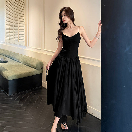 Boho Chic Flowy Maxi Halter Dress - BritishElegance