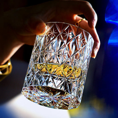 Luxury Whisky Glass Set in Wooden Gift Box - BritishElegance