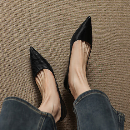 Elar Genuine Leather Heels