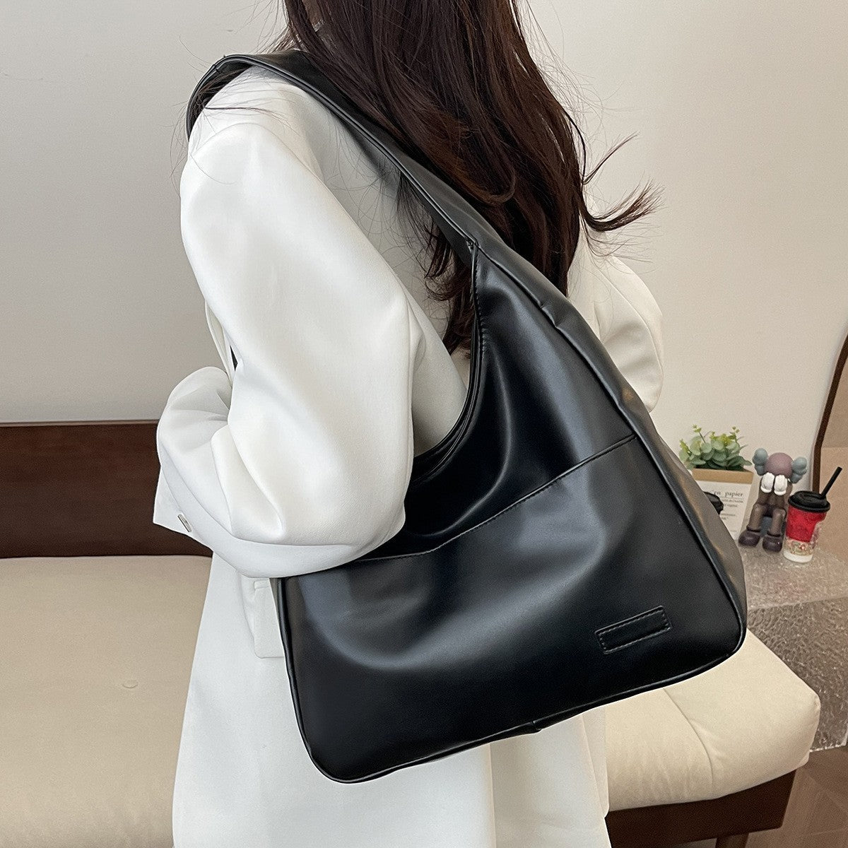 Big Student Tote Bag - Roomy Shoulder Crossbody Bag - BritishElegance