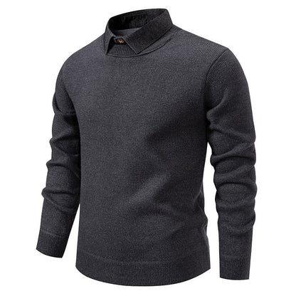 Men’s Knit Collar Pullover