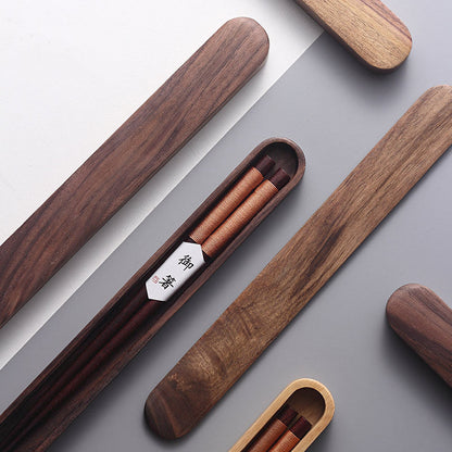 Traditional Wooden Chopsticks Set in Gift Box - BritishElegance