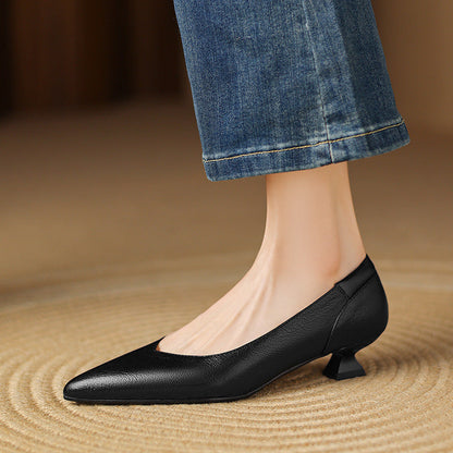Nera Genuine Leather Heels