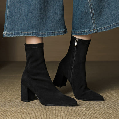 Alora Genuine Suede Boots