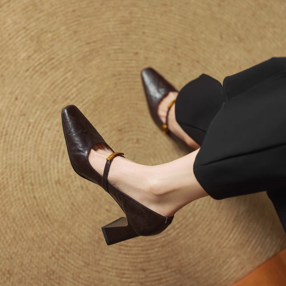 Auria Genuine Leather Heels
