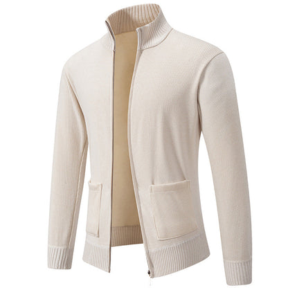 Cevori Practical Pockets Modern Zip Cardigan