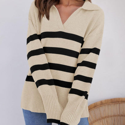 Cozy Oversized Winter Sweater Modern Casual Style