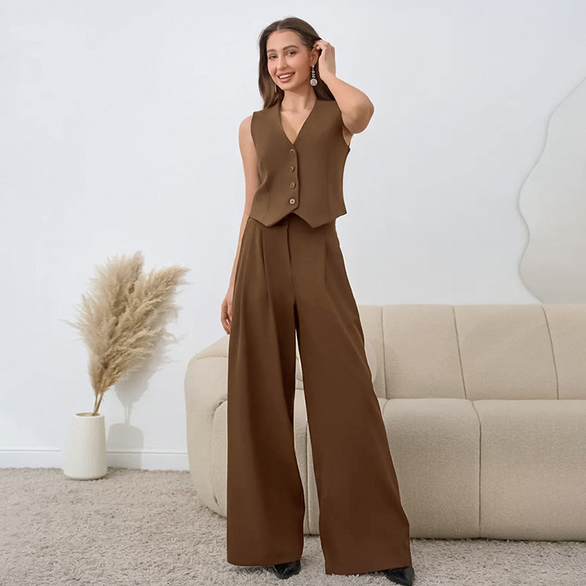 Women's Chic Breathable Jogger Pants Set with Slim Fit - BritishElegance
