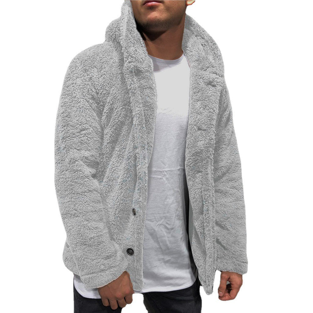 Cevori Cozy with Wide Lapels Teddy Jacket