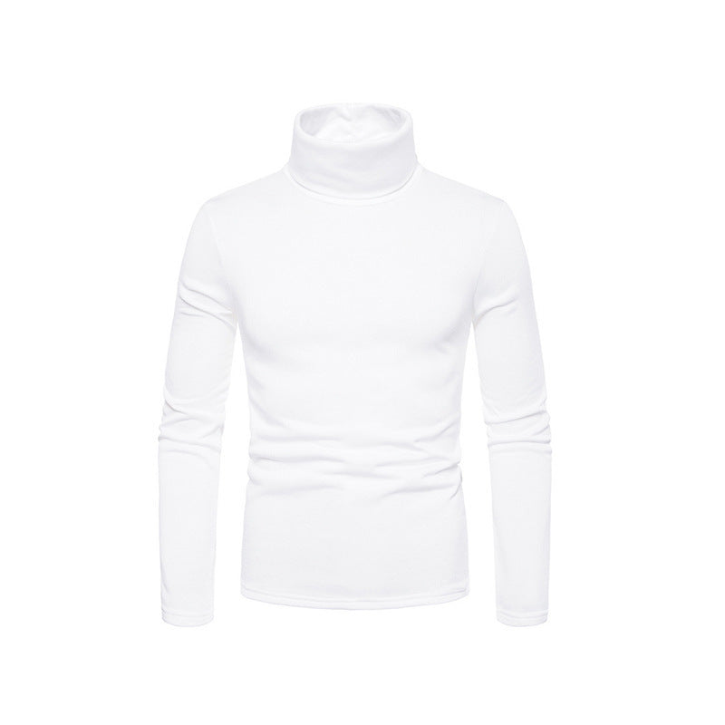 Men’s Form Fitting Soft Knit Turtleneck Top