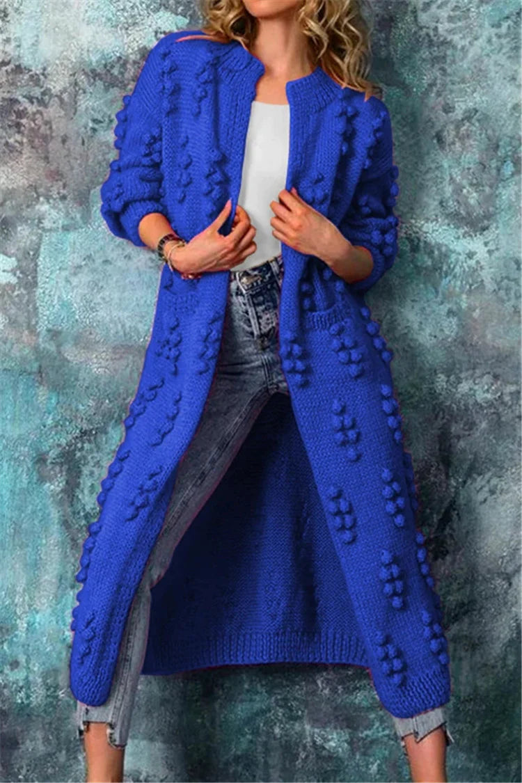 Cozy Oversized Open Front Women's Cardigan Sweater