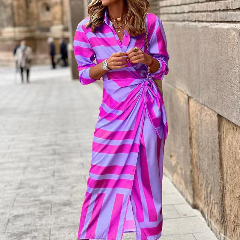 Louisa – Summer Wrap Dress with Collar