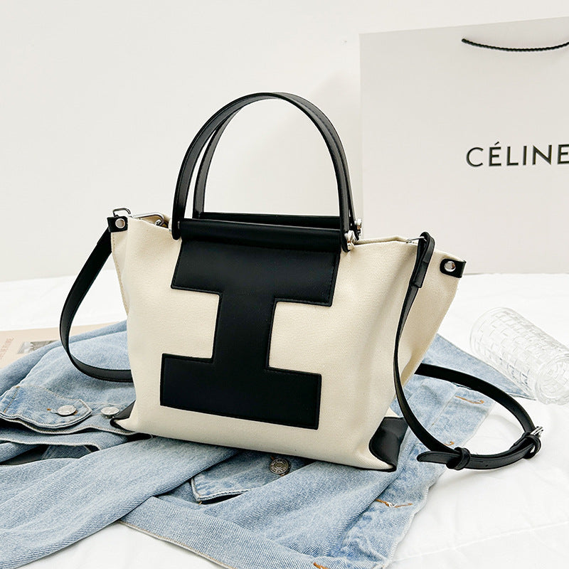 Spacious Canvas Tote Bag for Work and Daily Use