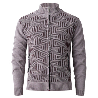 Cevori Modern Design Structured Fit Zip Cardigan