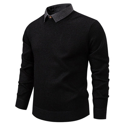 Men’s Knit Collar Pullover
