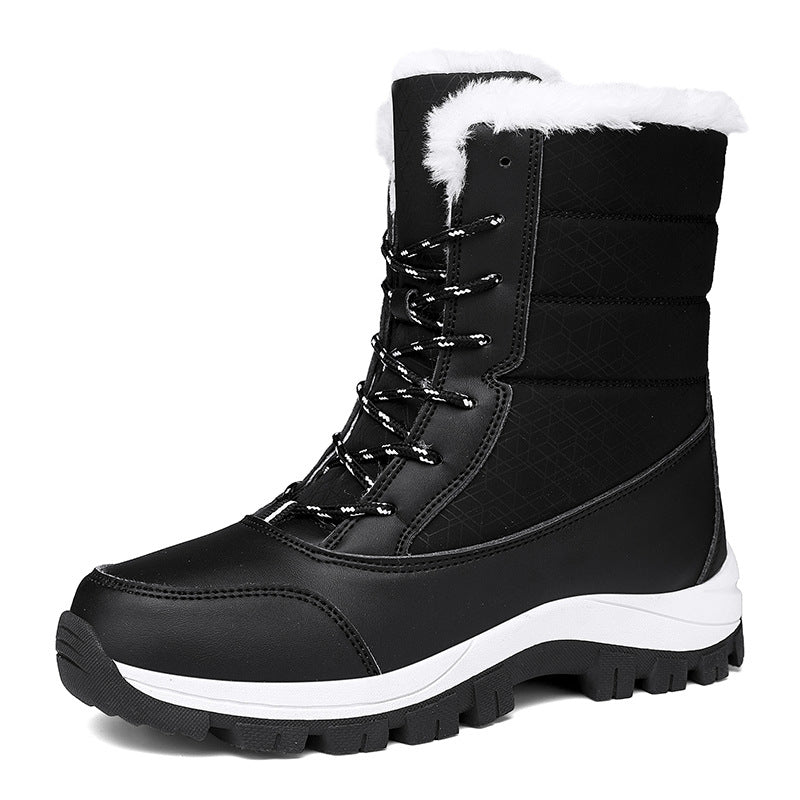 Waterproof women's snow boots - insulated winter boots with non-slip soles