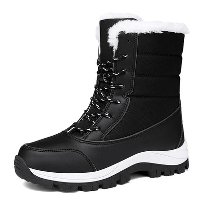 Waterproof women's snow boots - insulated winter boots with non-slip soles