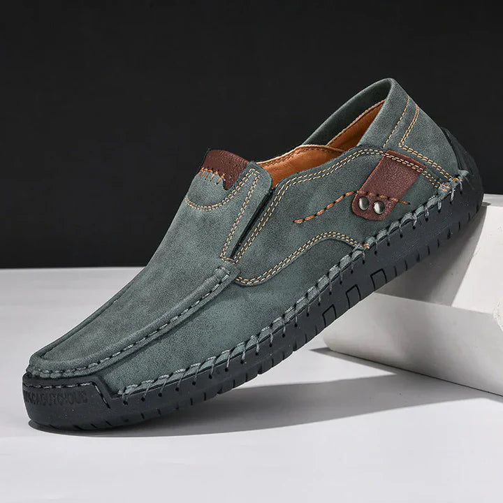 Classic Leather Shoes with Grip Sole - BritishElegance