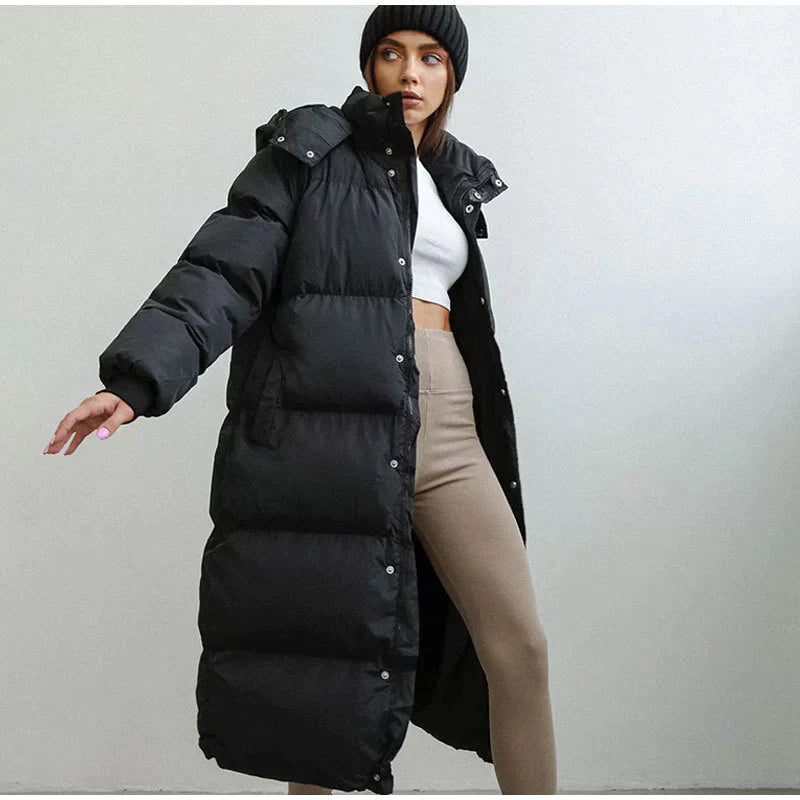 Thick Insulated Down Parka Coat for Women