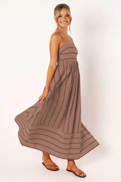 Trendy Open Back Summer Dress