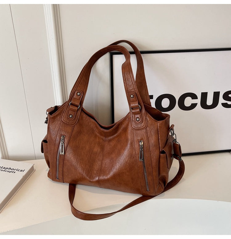 Classic Simple One Shoulder Bag - Spacious and Stylish