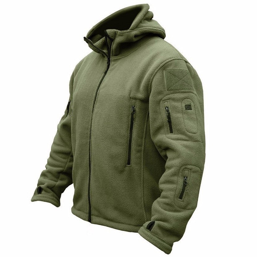 Cevori Adjustable Hood Fleece Jacket with Pockets