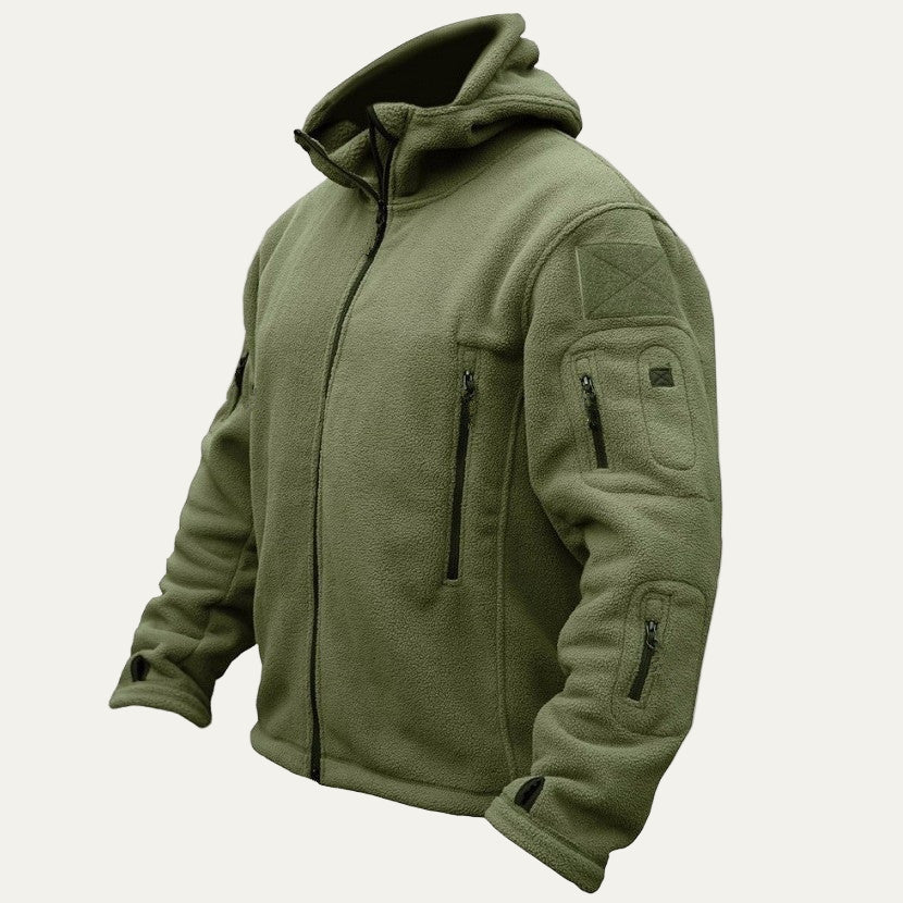 Men’s Tactical Full Zip Hooded Fleece Jacket