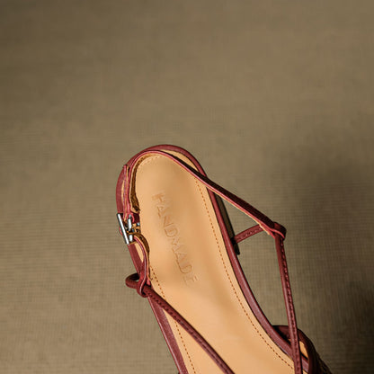 Opal Genuine Leather Slingbacks