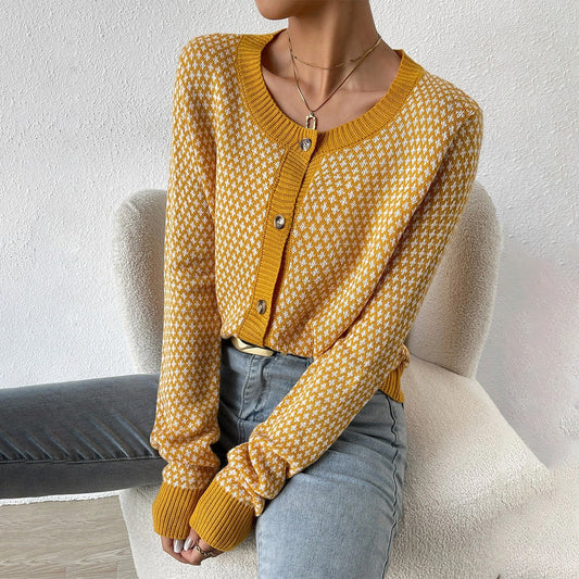 Classic Women's Open Front Cardigan Sweater - BritishElegance