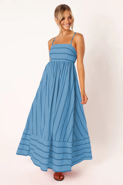 Trendy Open Back Summer Dress