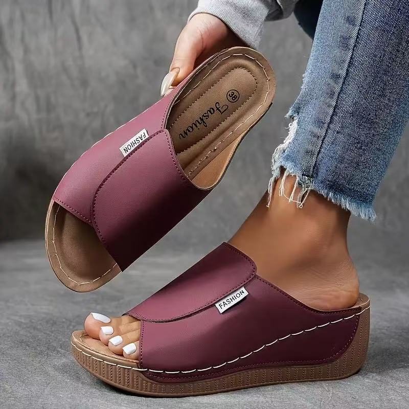 Comfortable Womens Open Toe Wedge Sandals