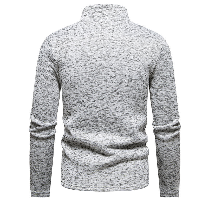 Men’s Fleece Texture Full Zip Casual Jacket