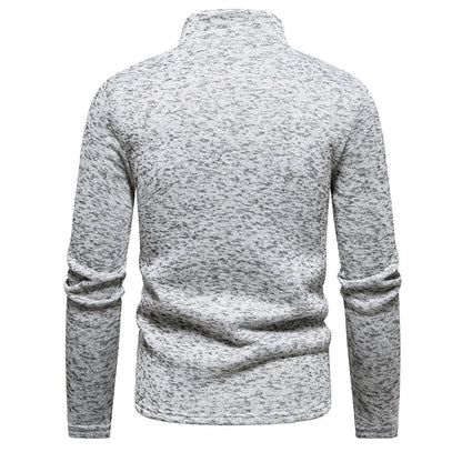 Men’s Fleece Texture Full Zip Casual Jacket