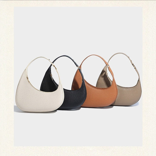 Chic Crescent Crossbody Bag - Slim & Versatile Everyday Carry - BritishElegance