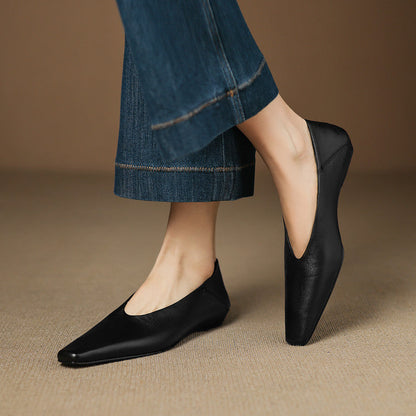 Emor Genuine Leather Flats