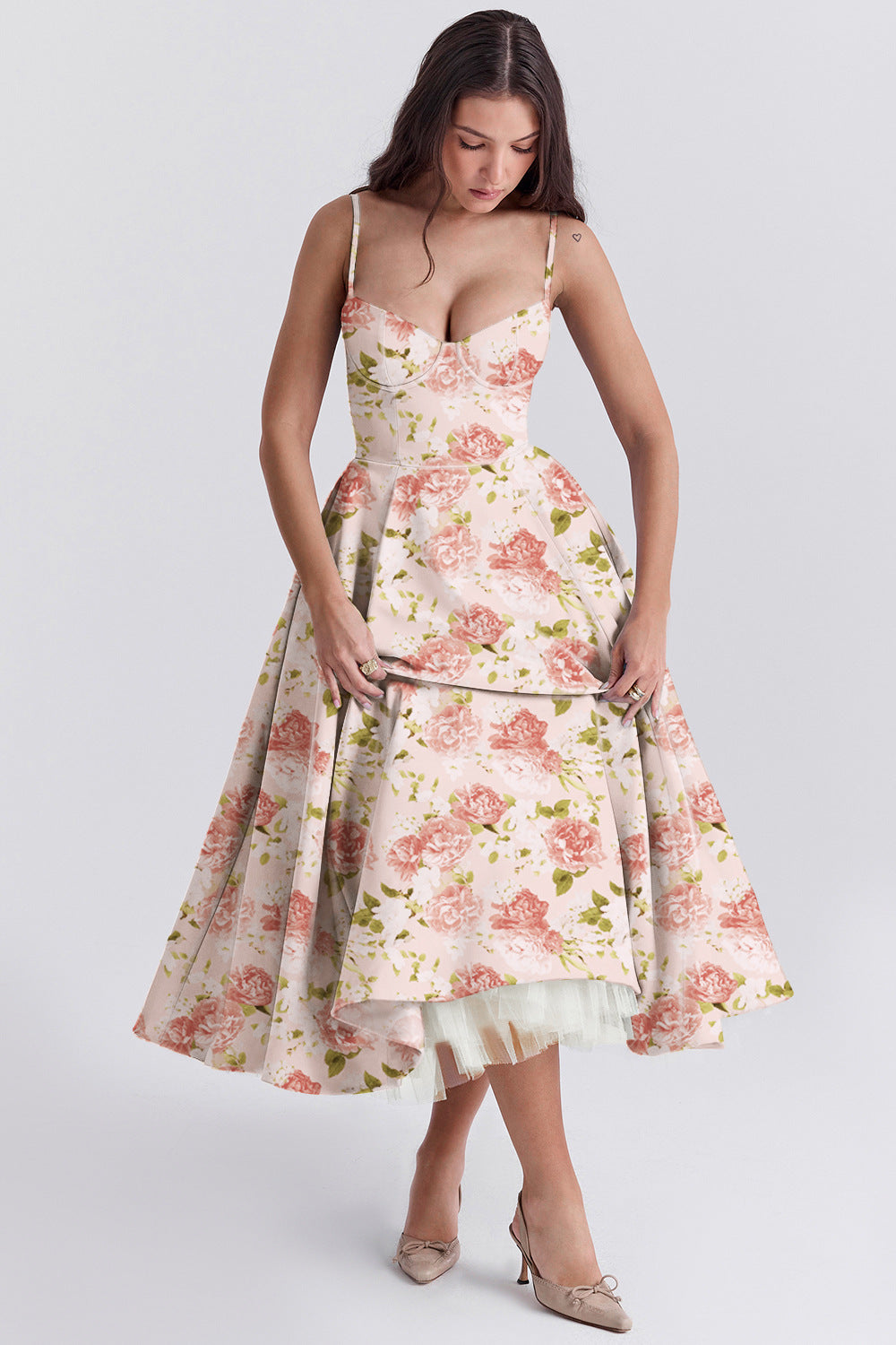 Beautiful Ruffled Off Shoulder Maxi Dress