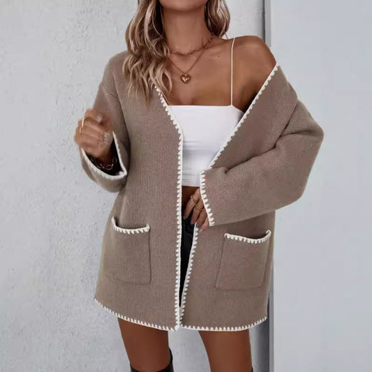 Cozy Women's Oversized Long Cardigan Sweater - BritishElegance